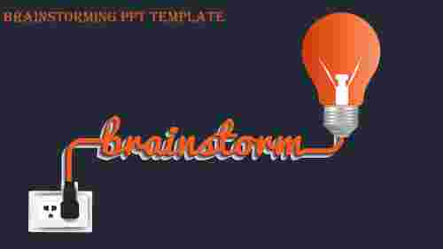 brainstorming ppt template-brainstorming ppt template-Orange